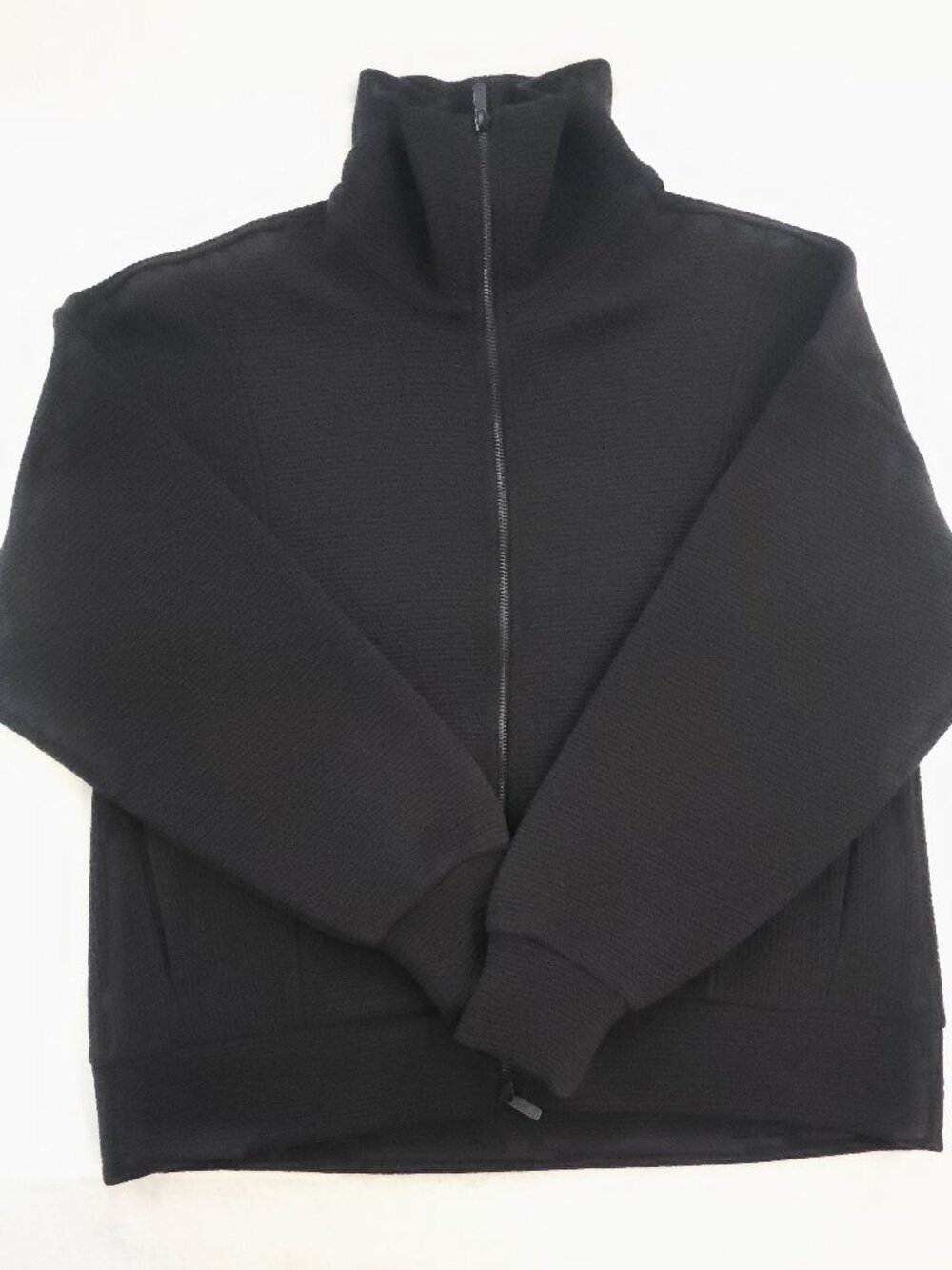 Calia Black Textured ZipβUp Jacket β Size M